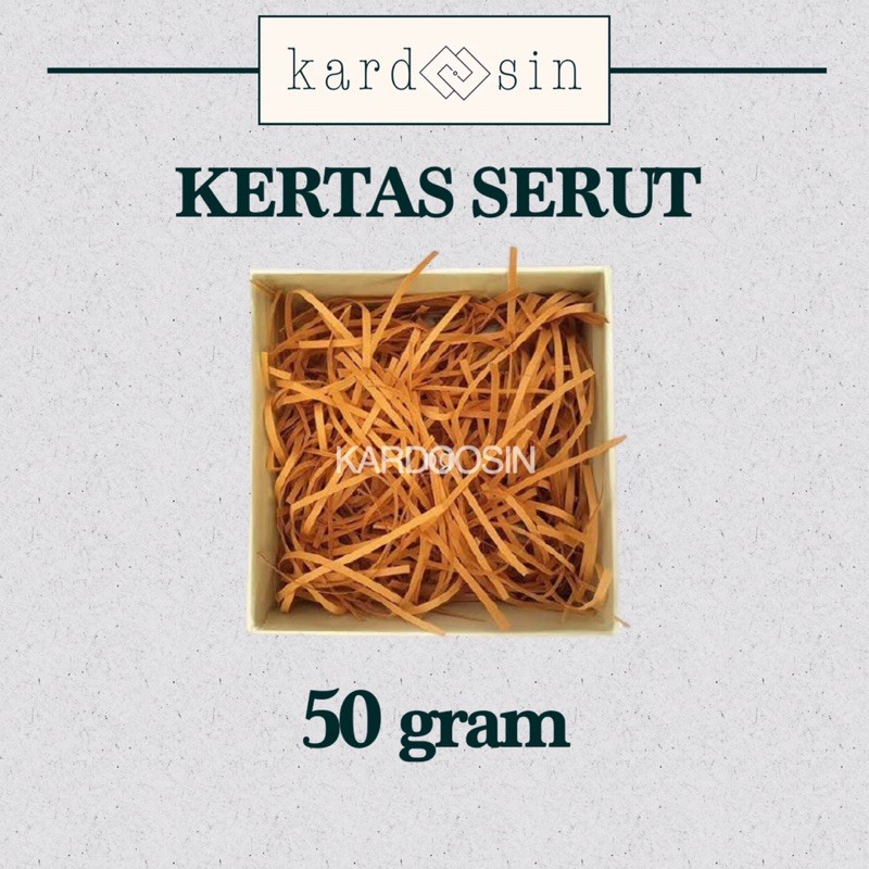 

KERTAS SERUT PACKING CACAH SHREDDED PAPER HAMPERS CRAFT KRAFT COKLAT KARDUS PACKAGING POTONGAN 50 GR
