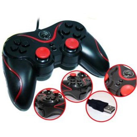 Gamepad Single Shock Controller Joystick Stik Mtech - Gamepad Single Inferno M-tech Inferno MT-881S