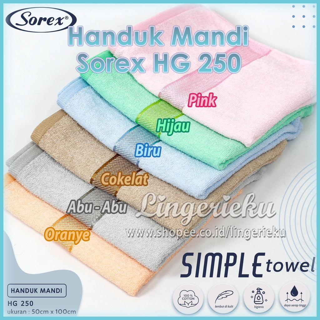 Sorex 250 Handuk Bayi Balita Anak 100 x 50 cm