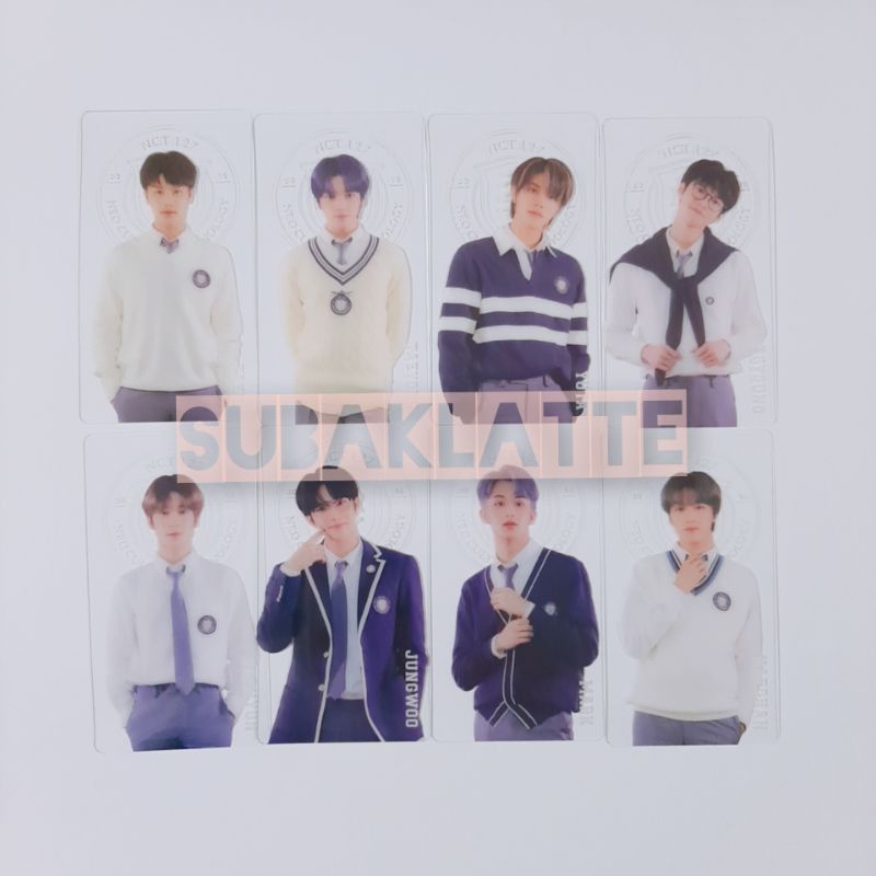 NCT127 BACK TO SCHOOL 2021 CLEAR BOOKMARK