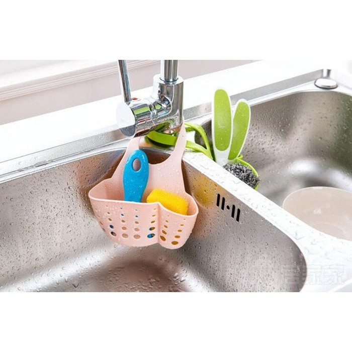 2 in 1 Gantungan Kran Dapur Tempat Kitchen Wastafel Multifungsi Holder hanging barrel serbaguna soap