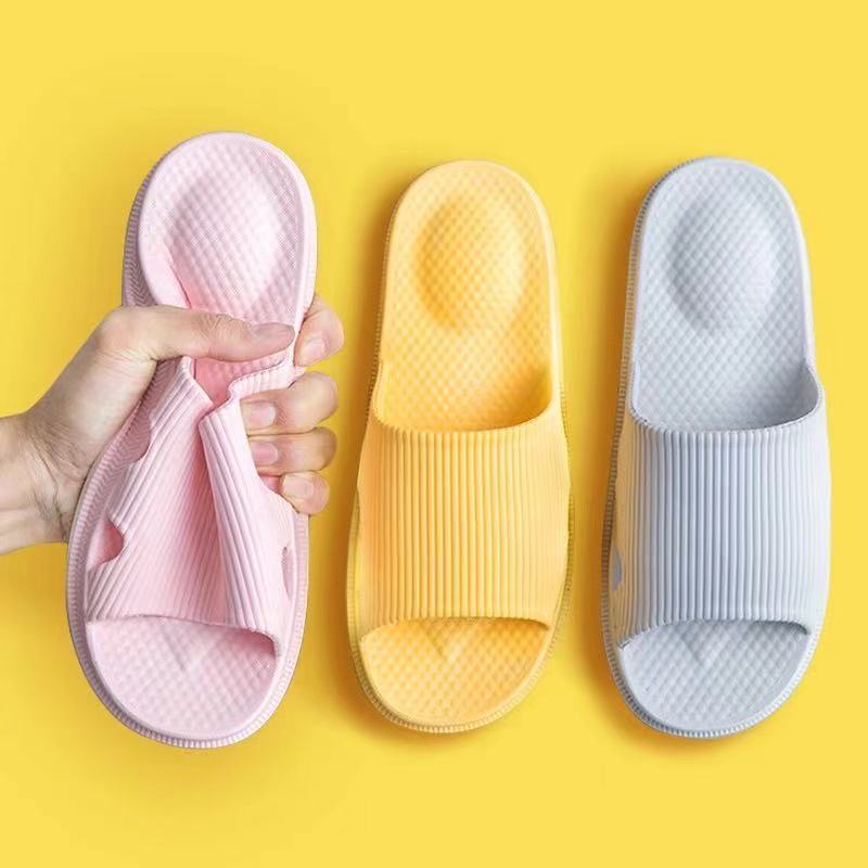 YSM Sandal Slop Karet Polos Tebal 6494 Sendal Rumah Berkualitas Motif Salur Sendal EVA Empuk Sendal Karet Couple Garis Home Slipper Anti Slip Wanita Pria Gaya Korea Murah Import-6