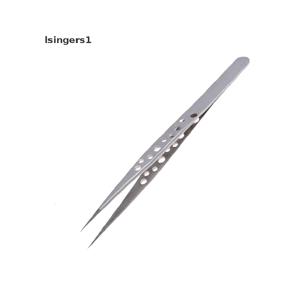 (lsingers1) 1pc Pinset Presisi Bahan Stainless Steel Untuk Reparasi Elektronik