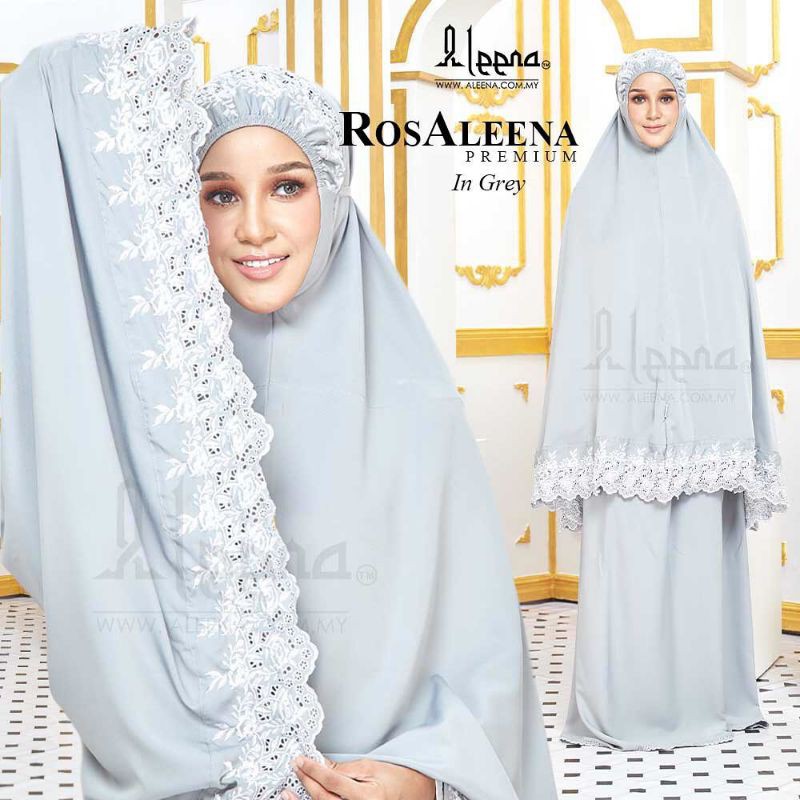 Mukena Rosaleena Bordir bisa untuk size Jumbo promo!!