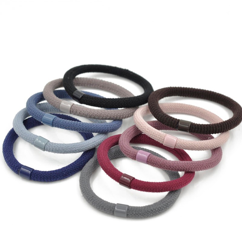 FJCO - Ikat Rambut Korea PolosTebal / Karet Rambut / Kuncir Rambut / Kunciran Rambut KM-034-4