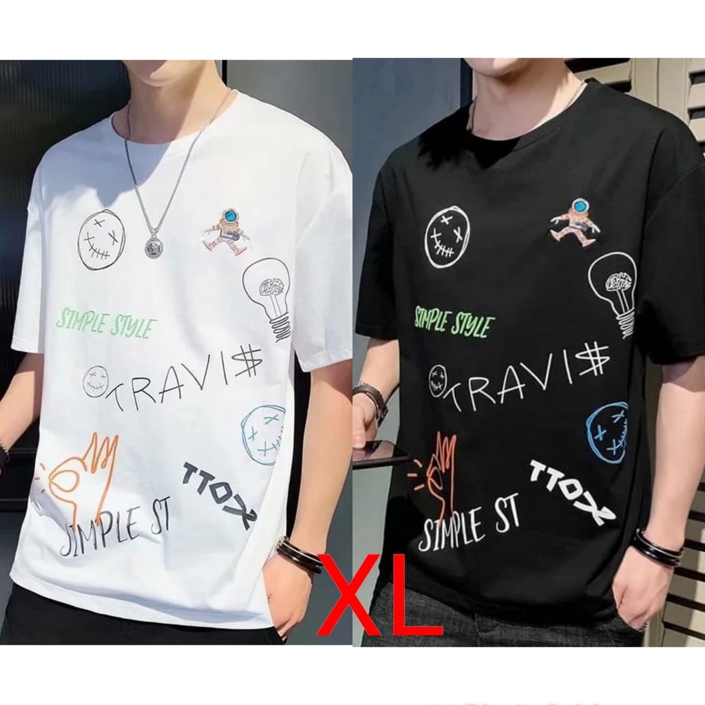 BISA COD ~ BAJU TRAVIS TERBARU-KAOS DISTRO KEREN PRIA LENGAN PENDEK TERBARU-KAOS PRIA KEKINIAN TERLARIS