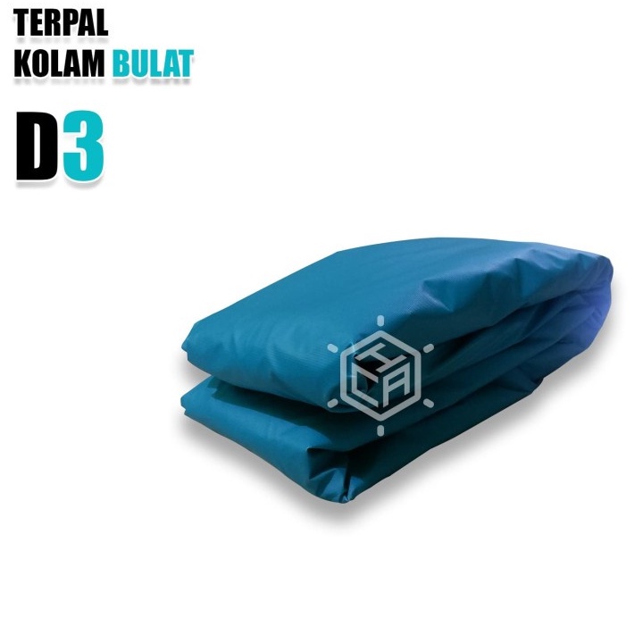 Kolam Bulat D3 T1,2 M Orchid Semi Karet Terpal Saja/Kolam ikan/kolam budidaya/kolam orchid