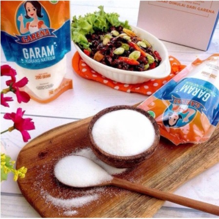 

Garam Sehat / Garam utk Hipertensi / Garam Garena / Garam Rendah Natrium / Garam beriodium / Garam Konsumsi