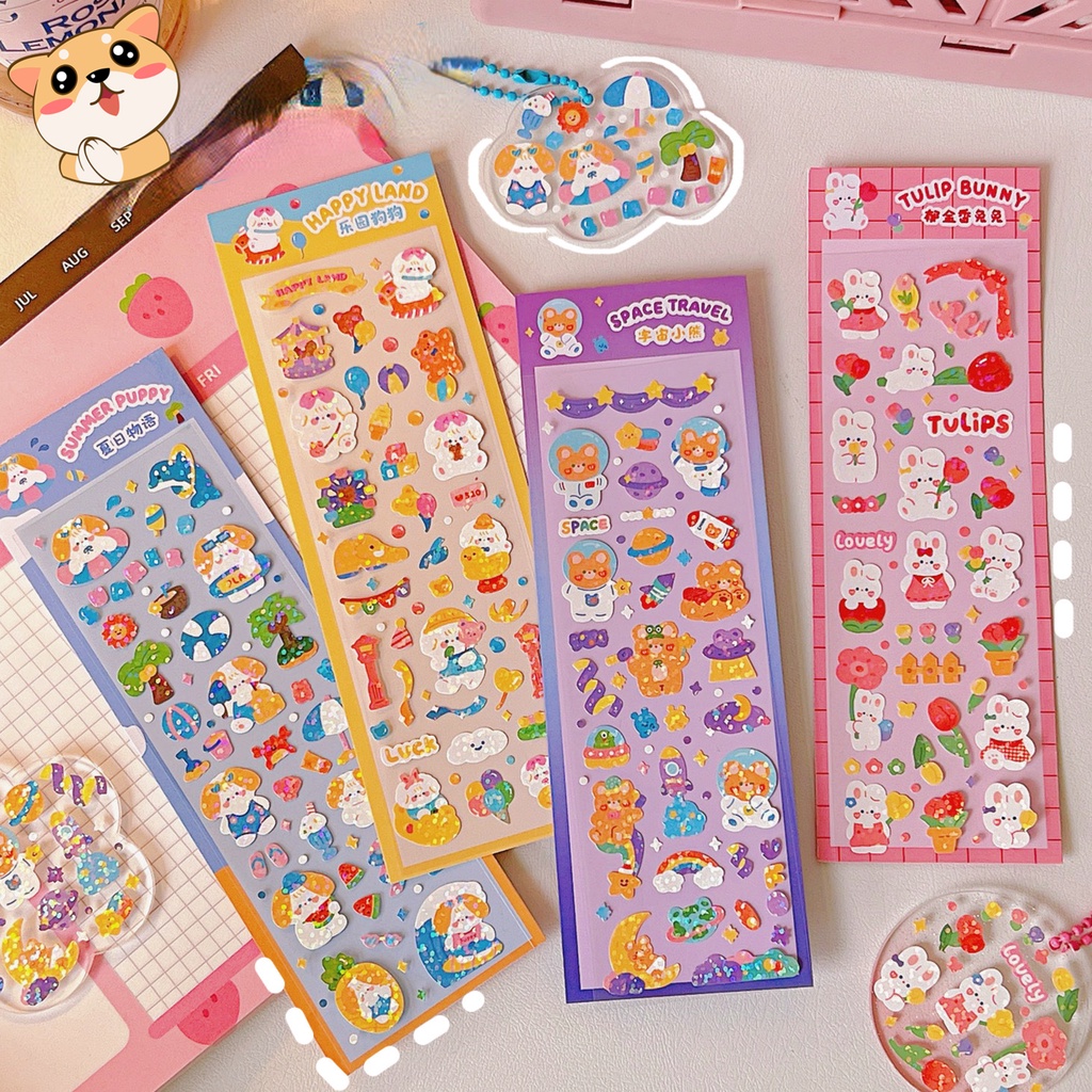 

[Pengiriman 24 Jam] Hand Account Sticker Keychain Idol Photo Card with Ins Sticker Card Decoration DIY Decorasi Mode Keychain