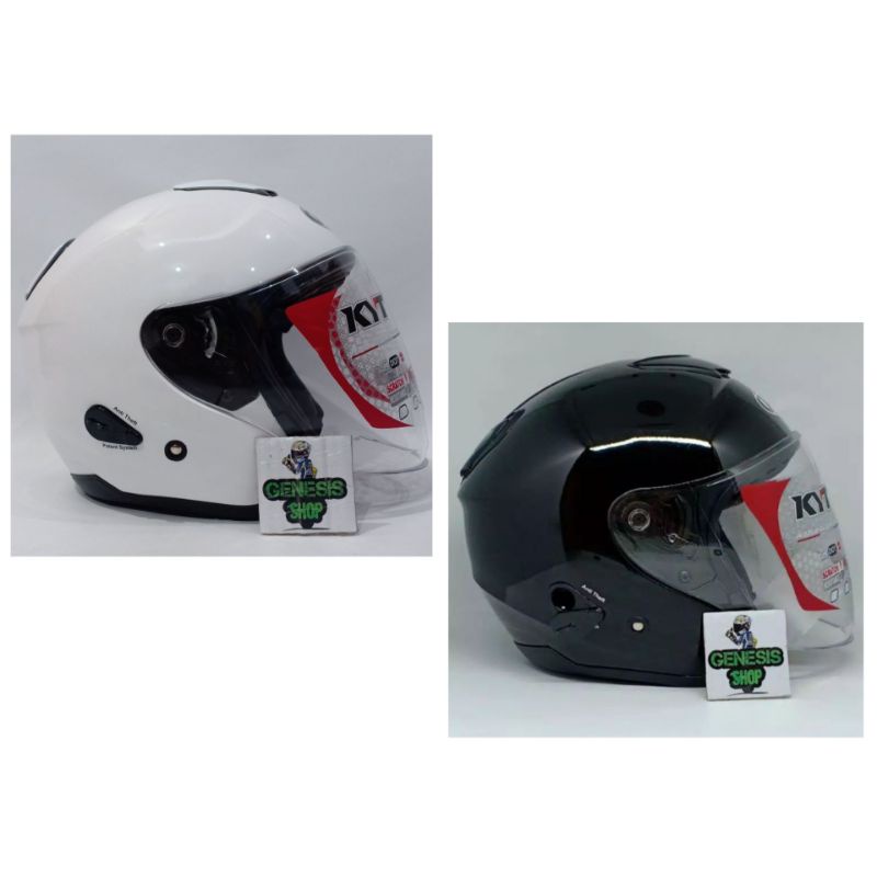 Helm KYT half face helm KYT KYOTO solid polos-2
