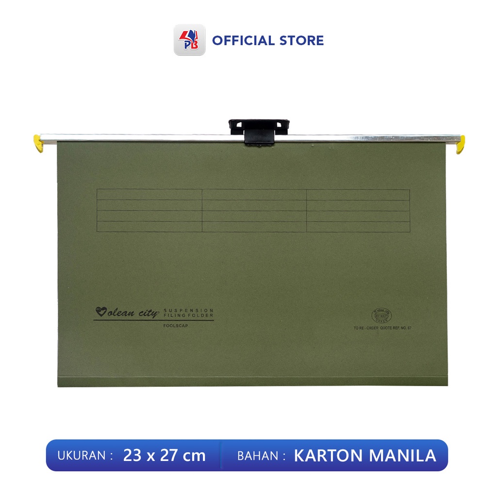 

Map Kertas / Map File / Map Gantung Hang Map Oci No 168 Hanging Map 23x27 cm Karton Manila - PBZ