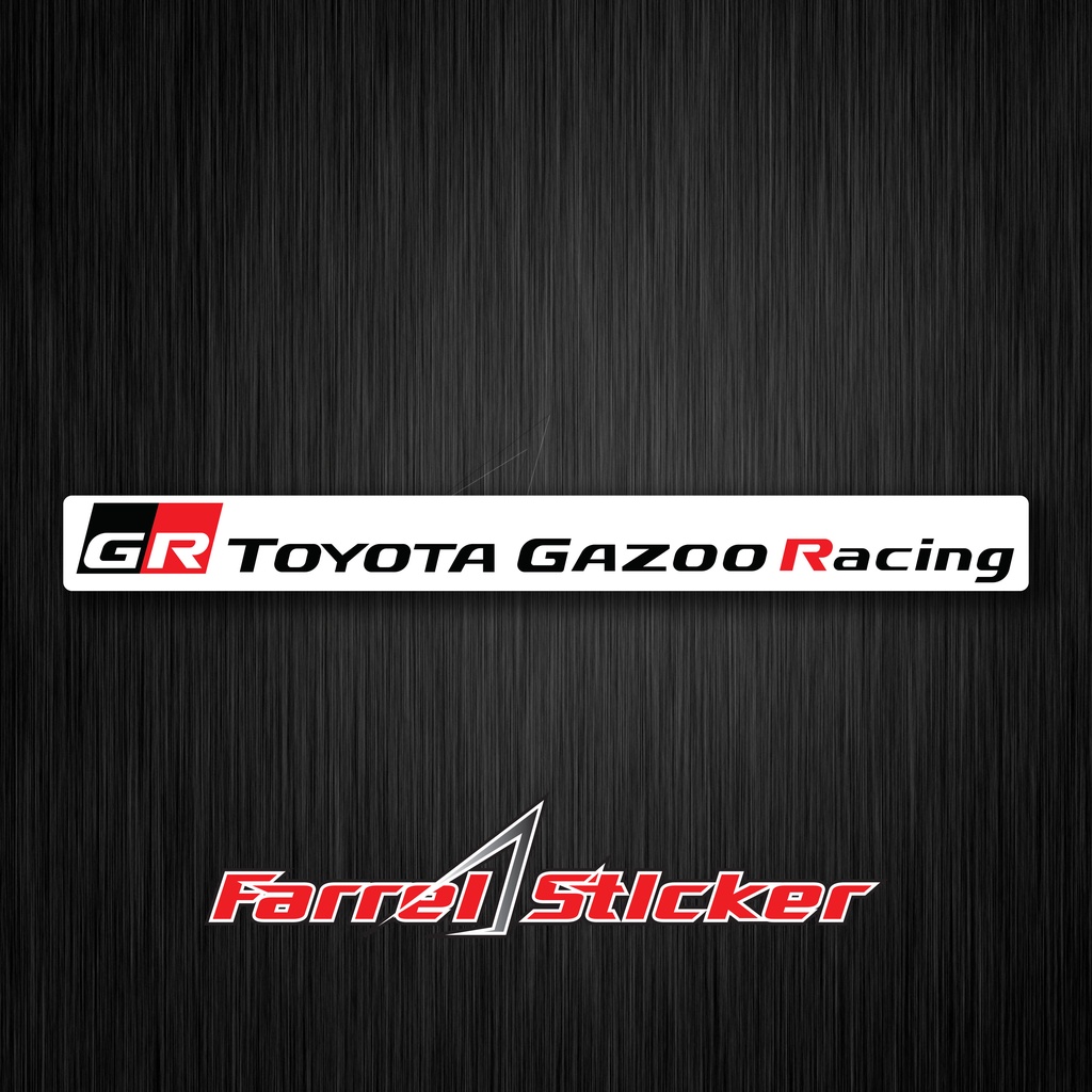 stiker toyota GR Sticker Gazoo Racing 15 cm