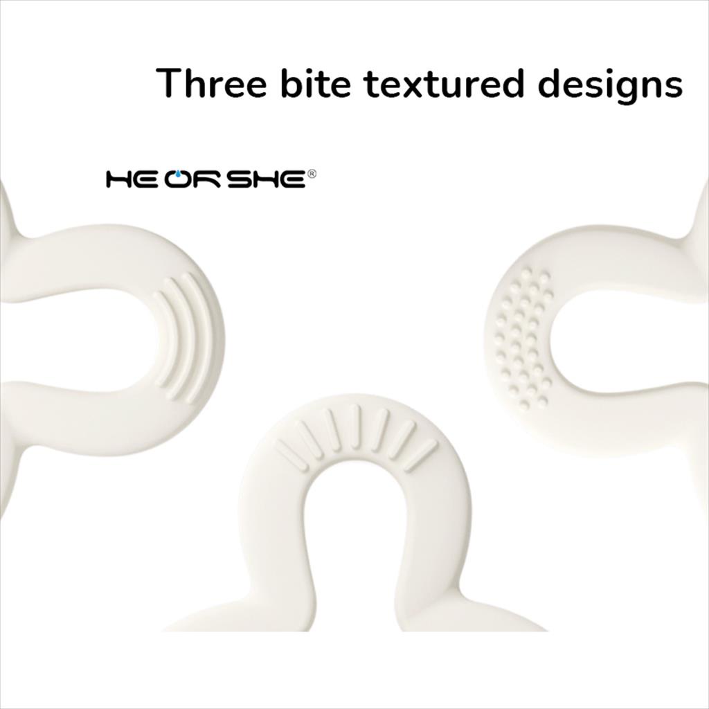 HEORSHE Shamrock Teether Toy | Teether Bayi Dengan 3 Tekstur isi 2 pcs-2