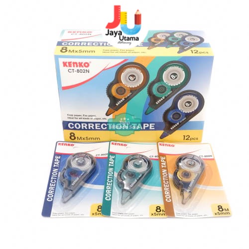 

Kenko Correction Tape Tip Ex Kertas Ct-802N 8 Meter