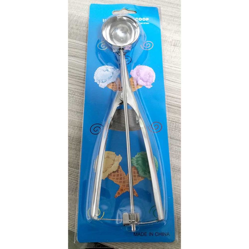 Sendok Takar Es Krim Ice Cream Scoop Spoon Silver Stainless Steel