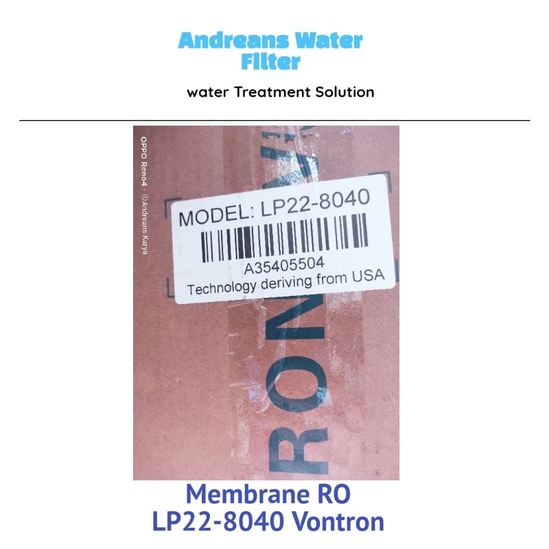 

Memberane RO 10.000 gpd LP22-8040 Vontron