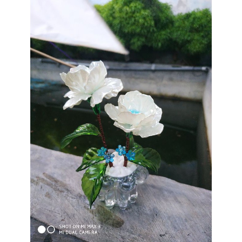 

bunga akrilik mutiara mini