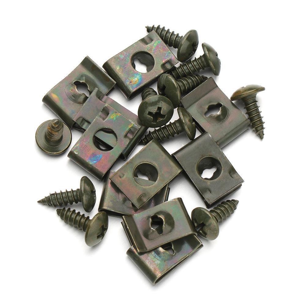 Suyo 10pcs Klip Sekrup Bahan Plastik Untuk Motor / Mobil / Skuter