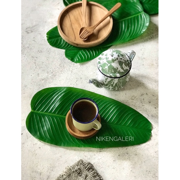 DAUN PISANG ARTIFICIAL SIZE S - daun pisang plastik