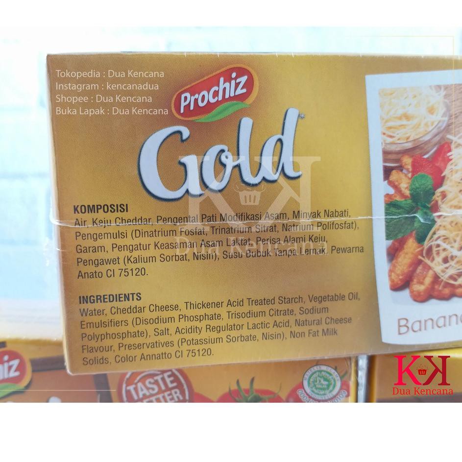 

PR0M0 1.1 Keju Cheese Prochiz Gold Cheddar 170gr Processed Cheddar Cheese