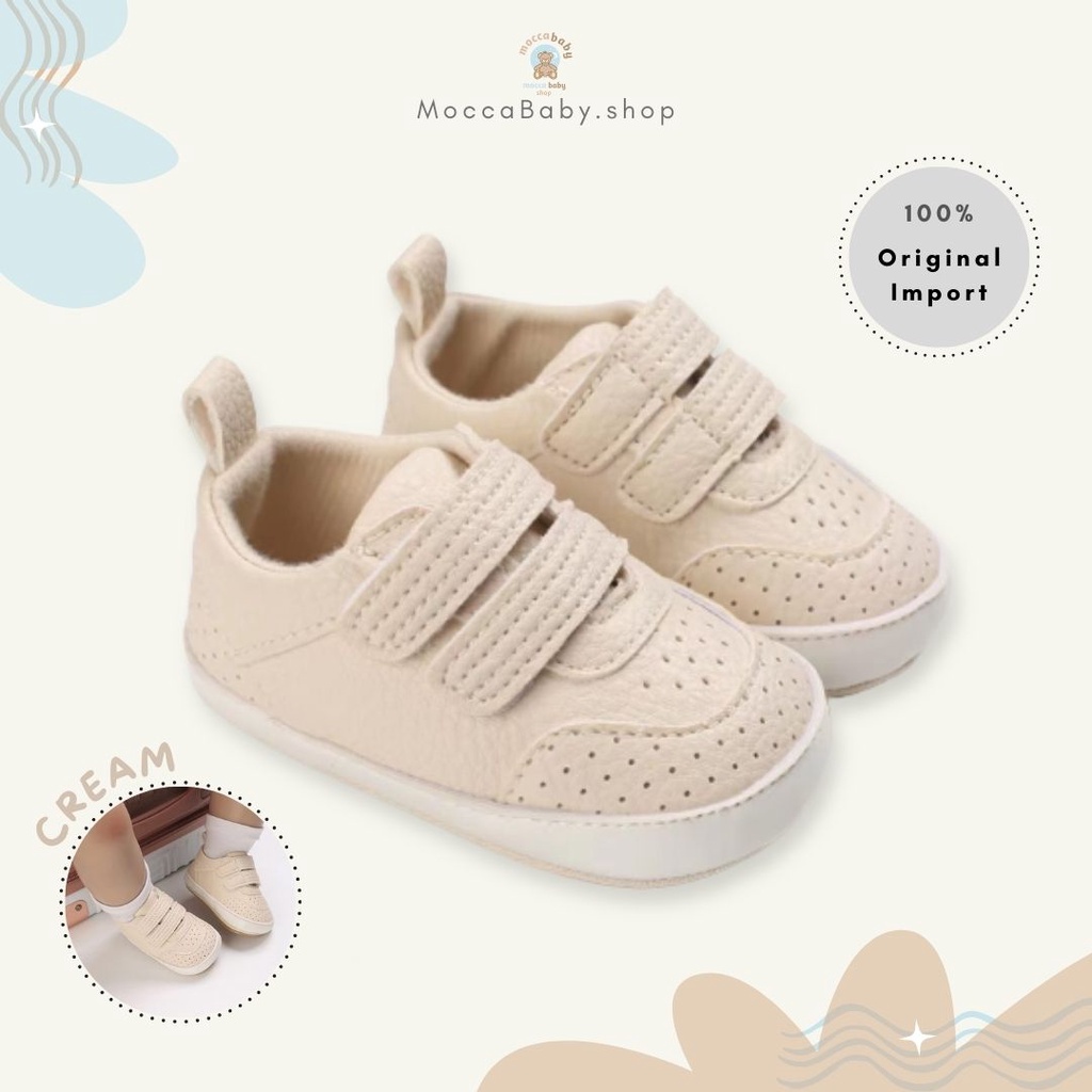 MBSS - PREWALKER Sepatu Anak Bayi Baby Shoes Sandal Casual Socks Anti Slip Bahan Import / NICHOLAS