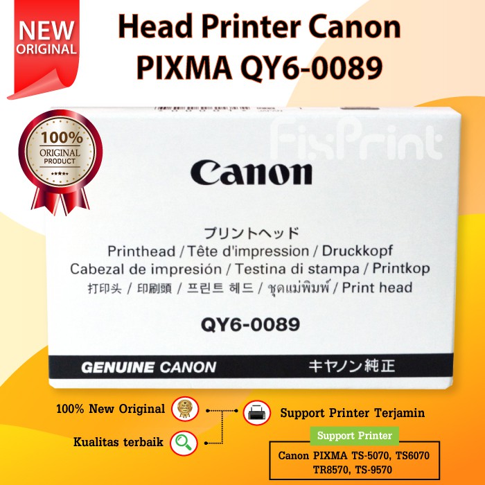 Print Head Printer Canon PIXMA TR8570 TS5070 TS6070 TS9570 New Original - Head Canon TR8570 QY6-0089