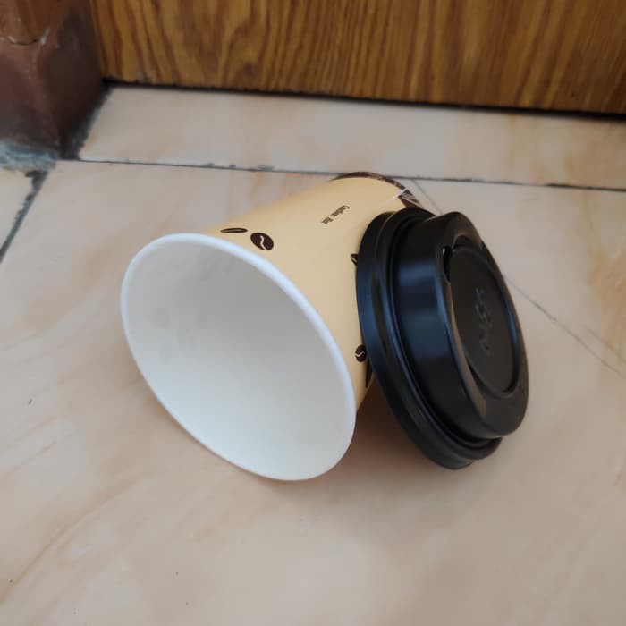 GELAS KOPI+TUTUP - papercup / Paper cup 8 oz - gelas kertas - Hot cup