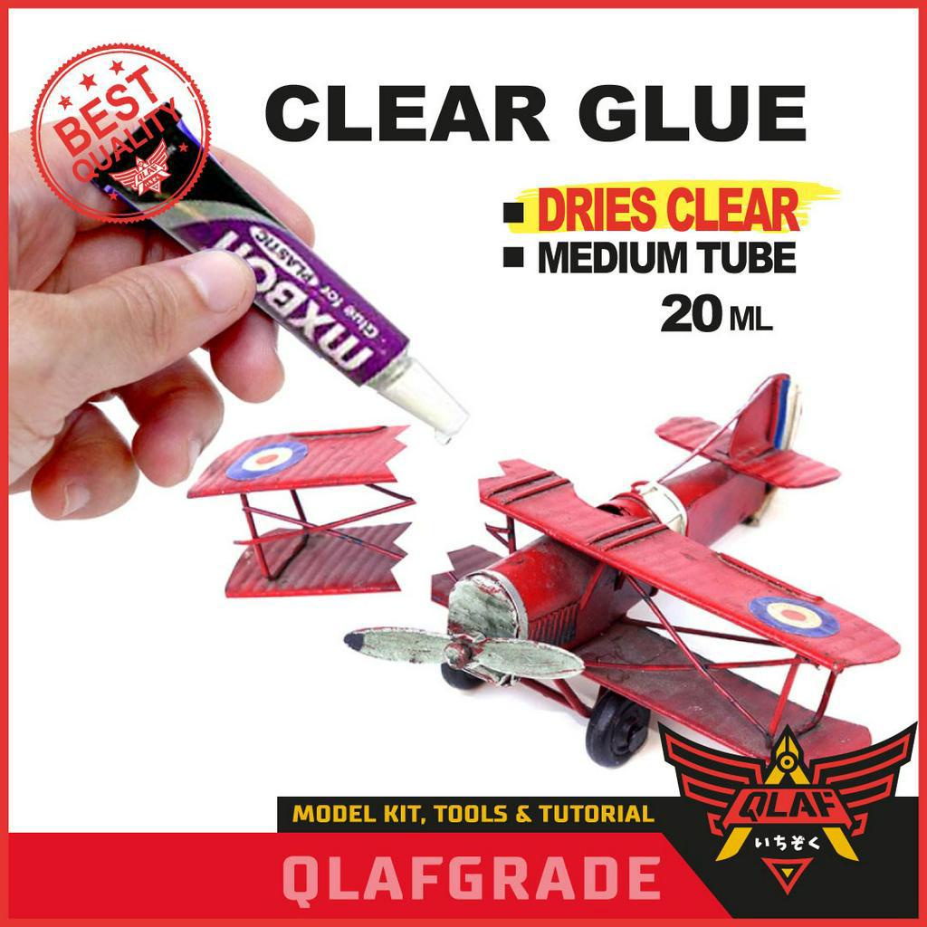 

CLEAR GLUE FOR PLASTIC LEM BENING TRANSPARANT DRIES CLEAR model kit