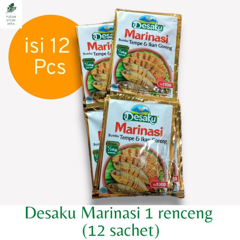 

Desaku Bumbu Marinasi 12x15gr / 1 Renceng Desaku Marinasi Tempe, Ikan, Ayam Goreng