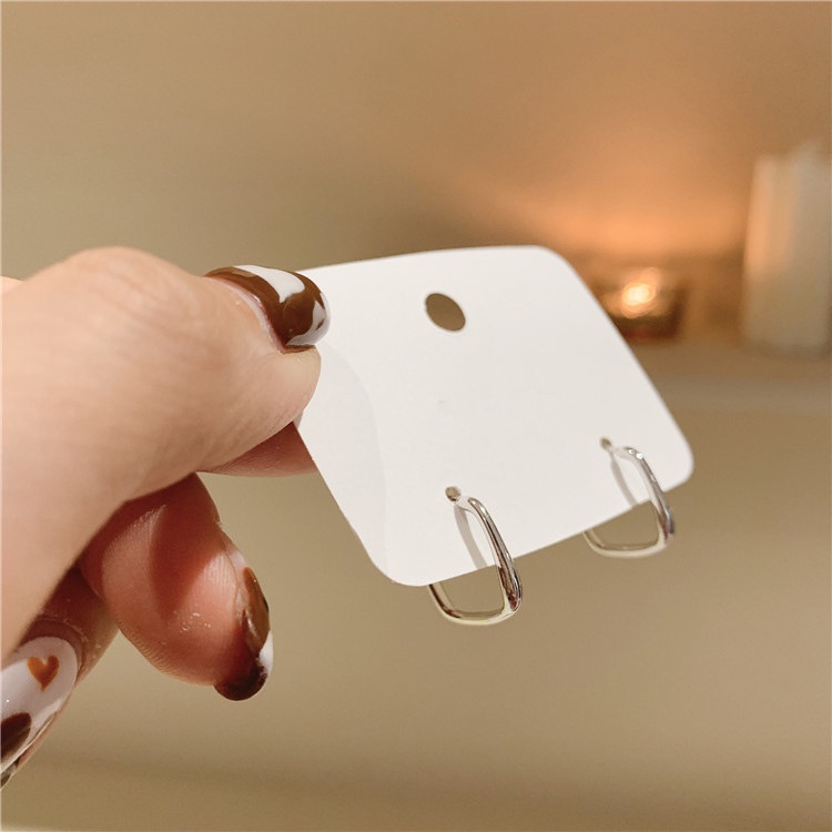 Anting s925 sterling silver hypoallergenic Gaya Korea Untuk Wanita-EJ808-2