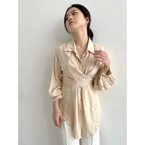 Selim Label Brenda Shirt Multiways Shirt Wrap Shirt Kemeja Wanita