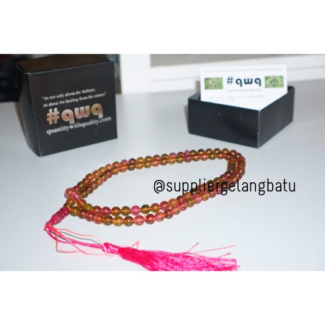 tasbih batu BURGUNDY QUARTZ 8mm 99 butir premium tasbeh mano alam akik aksesoris grosir kerajinan