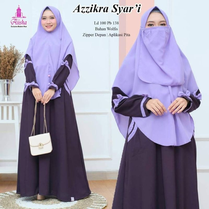 GAMIS AZZIKRA PITA / GAMIS LENGAN PITA / GAMIS WOLFIS GRADE A