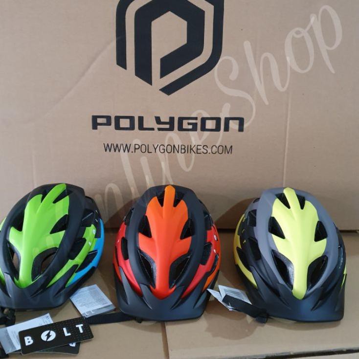 Helm Sepeda Helmet Bolt Polygon MTB Lipat .