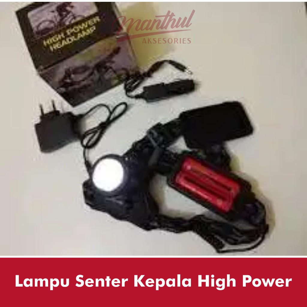 Lampu Senter Kepala High Power