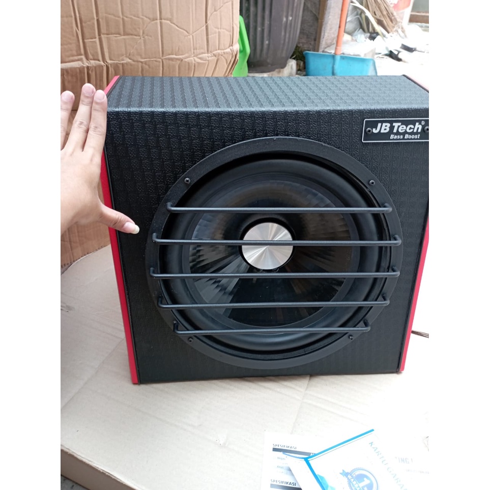 Subwoofer Aktif JT-208 12 Inch BassTube Kotak / Bass Box Aktif 12&quot; Inch / Basstube Petak Aktif / Subwoofer Aktif Bass Box JB Tech Murah Bagus / Subwoofer Aktif Bass Box JB Tech JT-208 12 Inch 300 Watt Max Power ORI