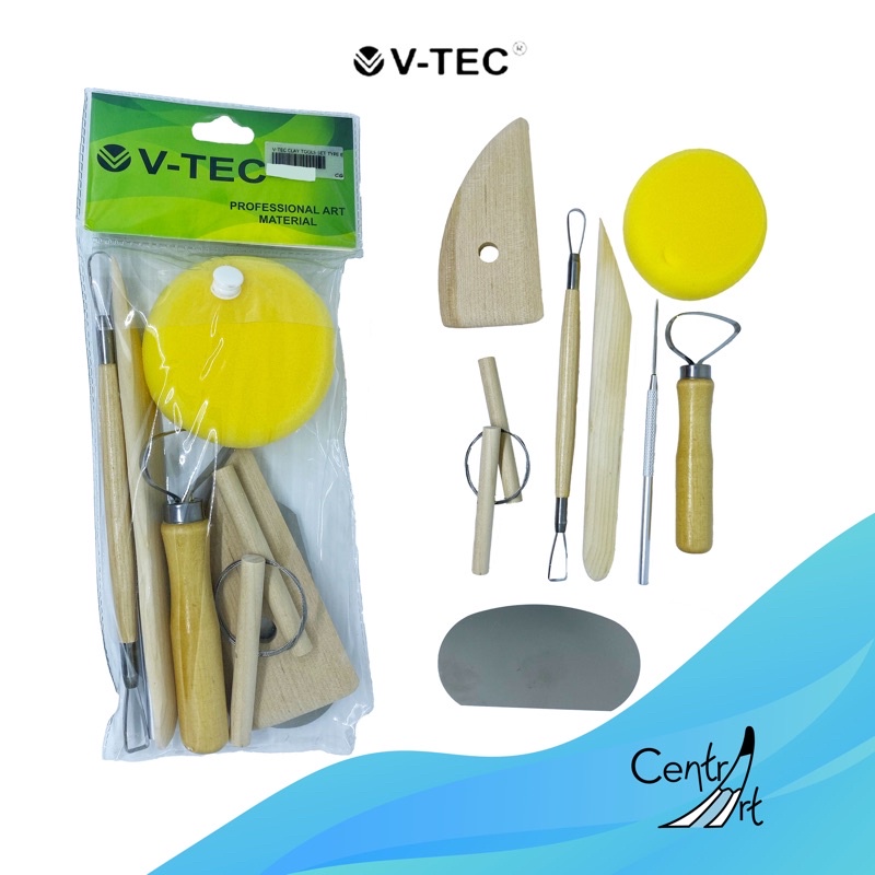 

VTEC clay pottery sculpting tools kit 8pcs