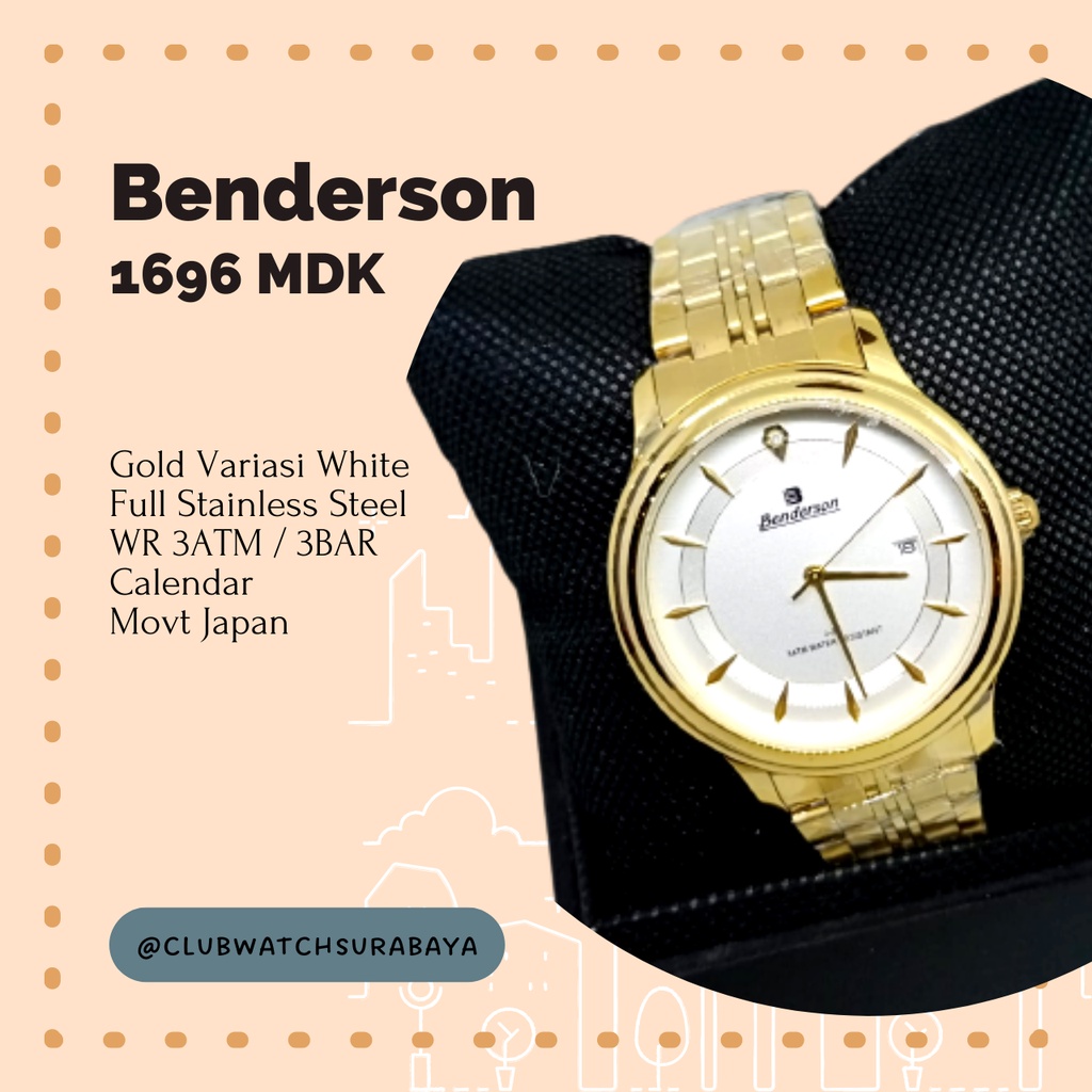 Jam Tangan Pria Benderson / Benderson Jam Tangan Pria Analog AL 1696 MDk