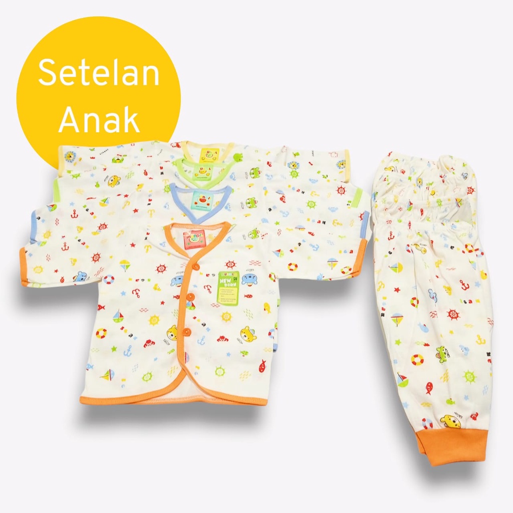 Setelan Pakaian Bayi Model Tangan Panjang