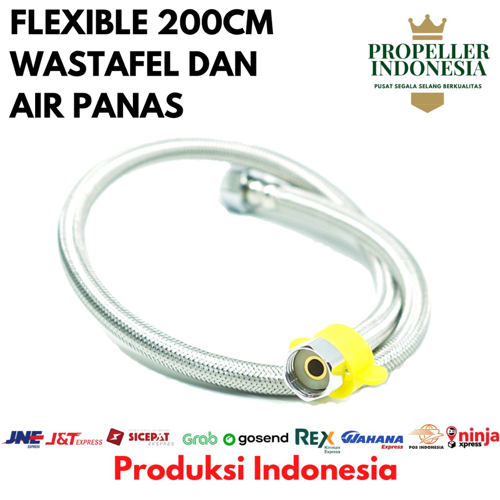 Selang Fleksibel Anyam Wastafel PROPELLER 200 cm Flexible Air Panas