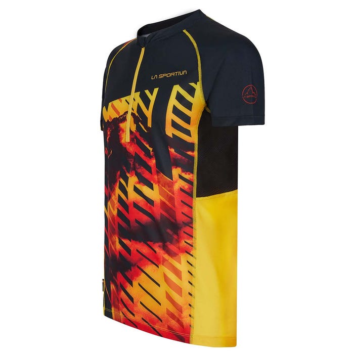 Kaos Lari La Sportiva Xcelerator T-Shirt M Black/Yellow