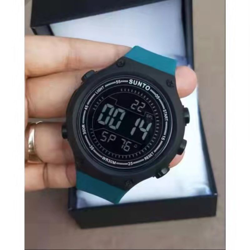 JAM TANGAN PRIA WANITA DIGITAL TALI RUBBER WATER RESIST S5114 BEST SELLER