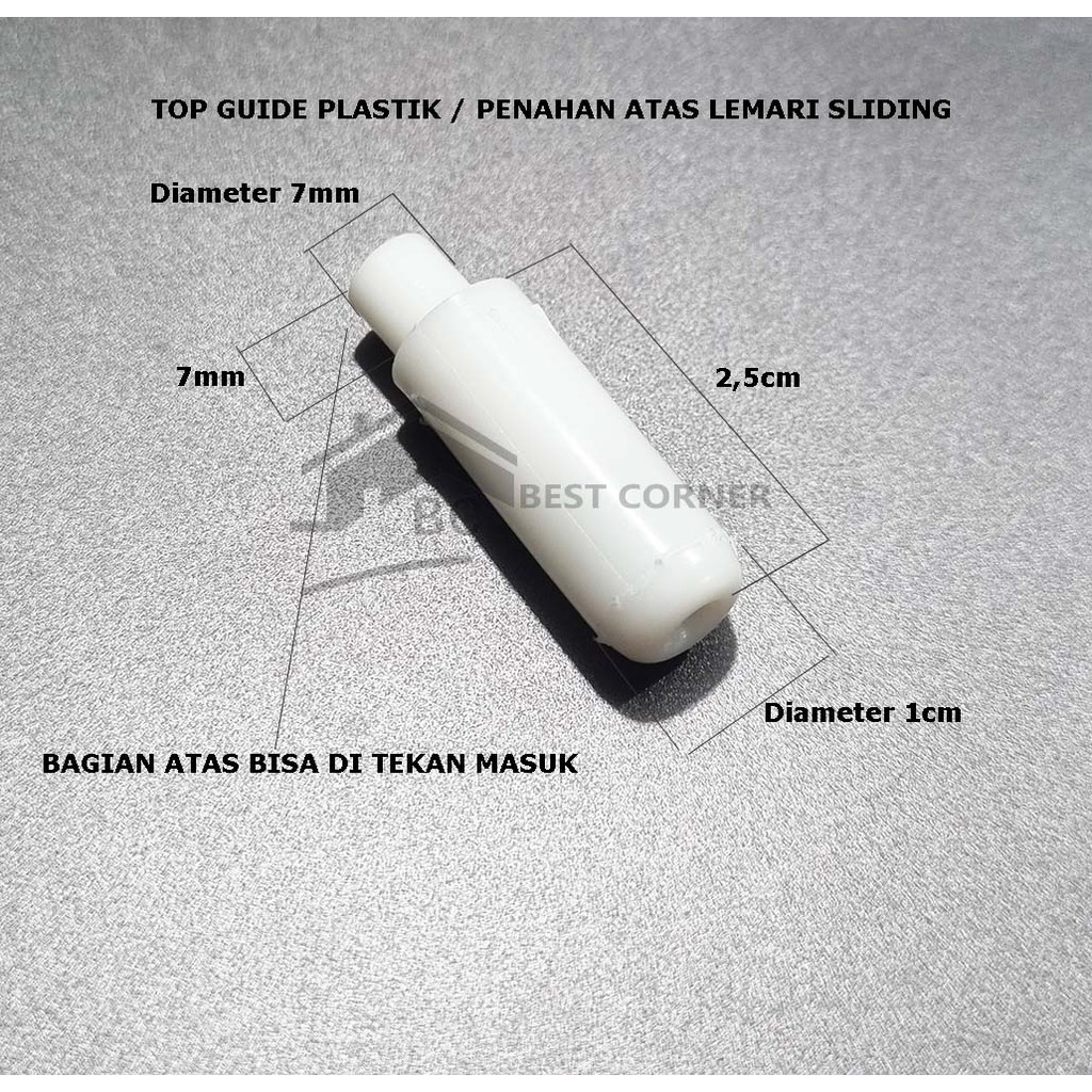 Top guide / penahan pintu sliding bagian atas / roda atas pintu geser