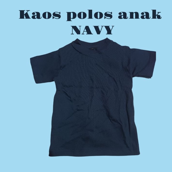 KAOS POLOS ANAK WARNA NAVY