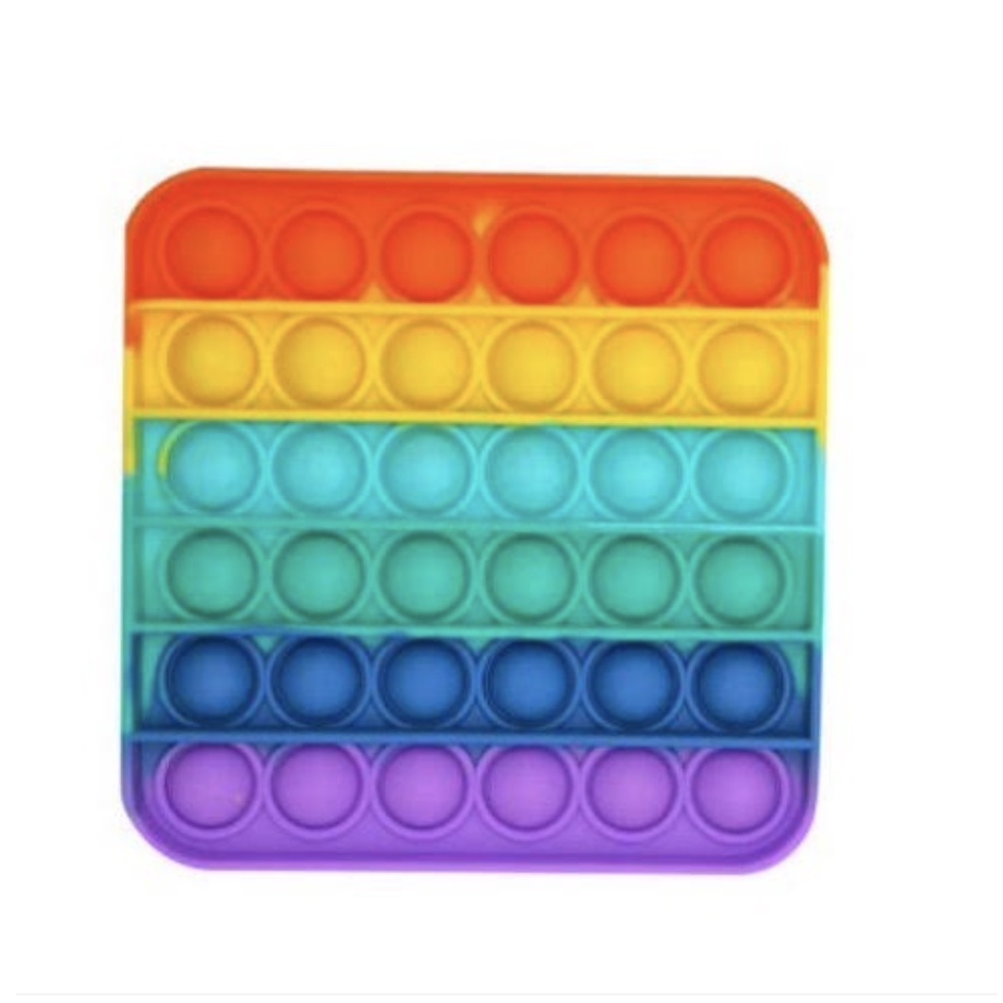 POP IT FINGER TOY MAINAN ANAK TERMURAH RAINBOW ANTI STRESS-KOTAK