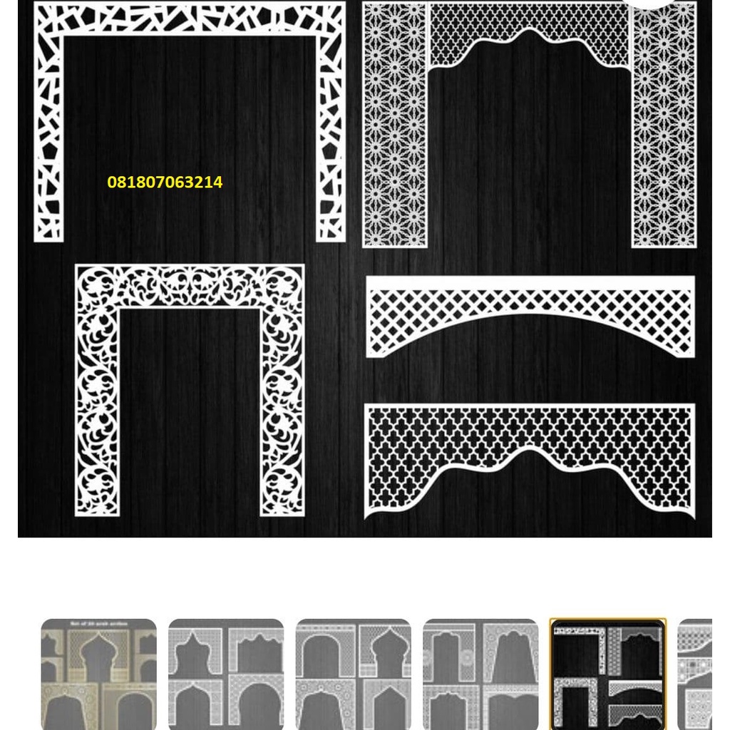 ornamen dinding masjid wa O8I8O7O632I4