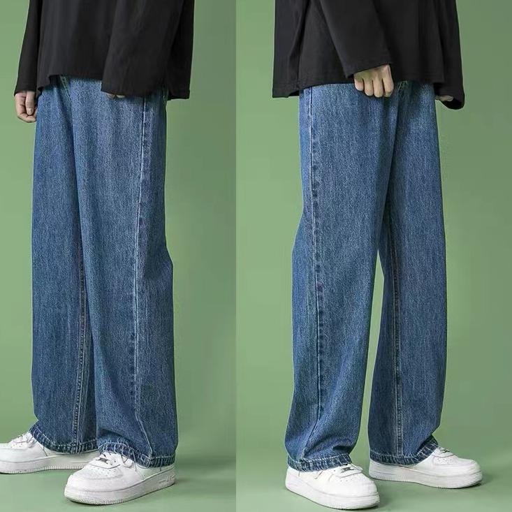 {Hrk31au22ˣ} Celana pria korea celana jeans pria celana panjang hitam pria celana kulot celana overs