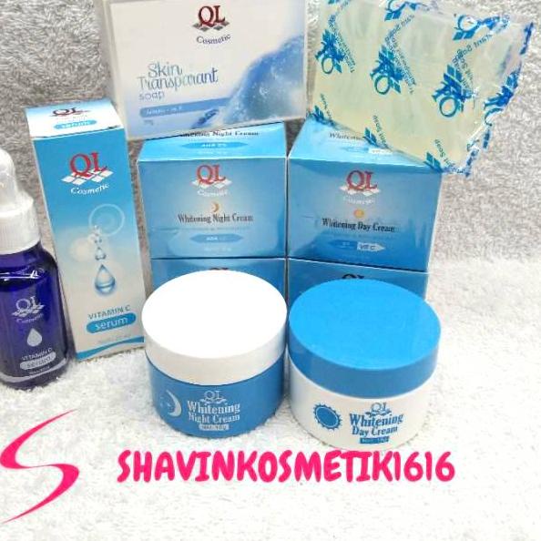 Sangat Nyaman.. QL COSMETIC Paket 4in1 (Cream Siang&Malam, Serum, Sabun) Original BPOM