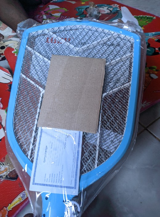 Raket Nyamuk Luby L-3839 + Senter 1 Led + Replaceable Rechargeable Battery