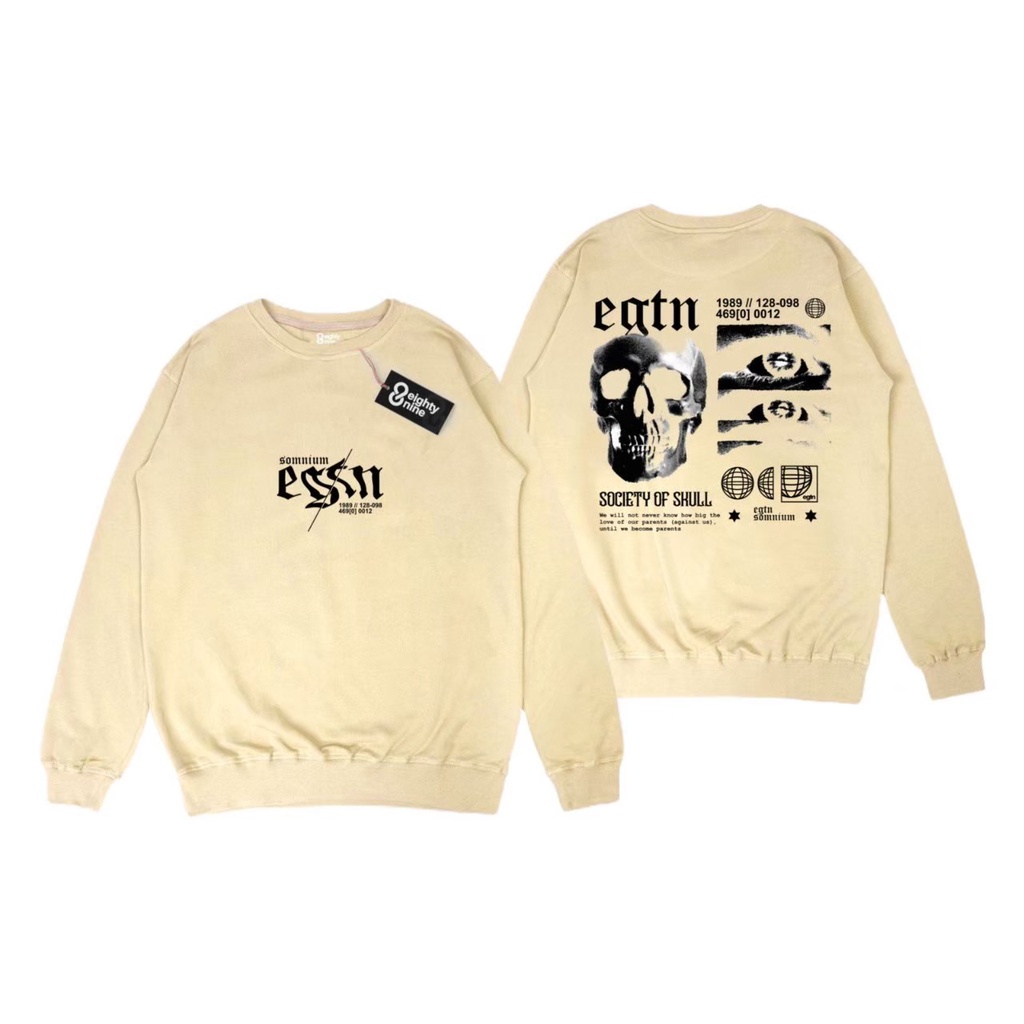 CREWNECK CREAM PRIA DAN WANITA EIGHTYNINE ORIGINAL PRODUK SWEATSHIRT TERLARIS NSA MONEY TALK WEEKS